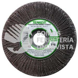 725 RUEDA FLAP PREMIUM GRANO 40 (6"X2"X1") TENAZIT