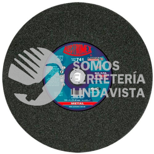 741 DISCO PARA CORTE DE METAL LARGA DURACION TIPO 41 GRANO 308 (14"X5/32"X1") AUSTROMEX