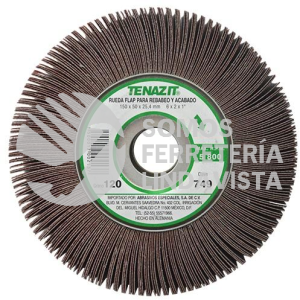749 RUEDA FLAP CON CENTRO METALICO PREMIUM GRANO 120 (6"X2"X1") TENAZIT
