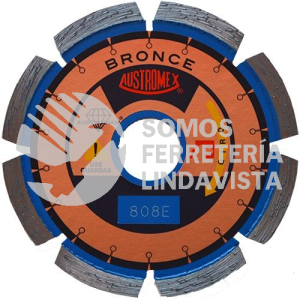 808 DISCO DE DIAMANTE AZUL SEGMENTADO USO GENERAL (4"X0 08"X7/8") AUSTRODIAM AUSTROMEX