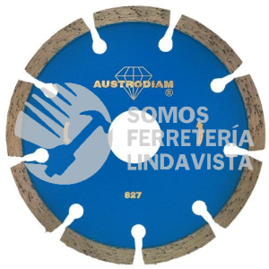 827 DISCO DE DIAMANTE AZUL SEGMENTADO USO GENERAL (4-1/2"X0 070"X7/8") AUSTRODIAM AUSTROMEX