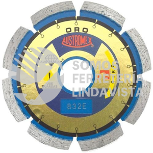 832 DISCO DE DIAMANTE AZUL SEGMENTADO USO GENERAL (4"X0 08"X7/8") AUSTRODIAM AUSTROMEX