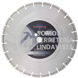 834 DISCO DE DIAMANTE NEGRO SEGMENTADO REFRACTARIO (14"X0 125"X1") AUSTRODIAM AUSTROMEX