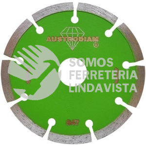 847 DISCO DE DIAMANTE VERDE SEGMENTADO GRANITO (4-1/2"X0 070"X7/8") AUSTRODIAM AUSTROMEX