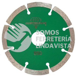 850 DISCO DE DIAMANTE VERDE SEGMENTADO GRANITO (4-1/2"X0 09"X7/8") AUSTRODIAM AUSTROMEX