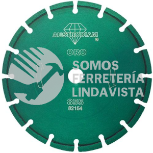 855 DISCO DE DIAMANTE VERDE SEGMENTADO GRANITO (9"X0 110"X7/8") AUSTRODIAM AUSTROMEX