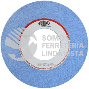 904 RUEDA AZUL VITRIFICADA PARA RECTIFICADO DE ACERO TIPO 1 GRANO 54 (14"X2"X5") AUSTROMEX