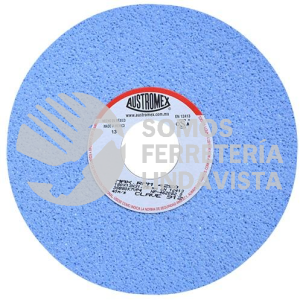 912 RUEDA AZUL VITRIFICADA PARA RECTIFICADO DE ACERO TIPO 1 GRANO 80 (7"X1/2"X1-1/4") AUSTROMEX