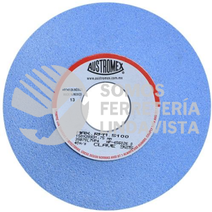 925 RUEDA AZUL VITRIFICADA PARA RECTIFICADO DE ACERO TIPO 12 GRANO 70 (6"X3/4"X1-1/4") AUSTROMEX
