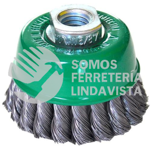 965 CEPILLO TIPO COPA DE ALAMBRE TRENZADO (3"X0 014"XMR-11) TENAZIT