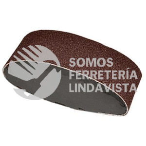 1074 BANDA DE LIJA DE CARBURO DE SILICIO COMPACTO COLOR ROJO GRANO 400 (4"X12-1/2") TENAZIT