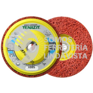 1085 DISCO DE FIBRA CON RESPALDO DE PLASTICO SUPER LIMPIEZA PLUS TIPO 27 (4-1/2"X5/8"-11) TENAZIT
