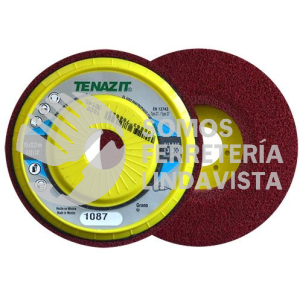 1087 DISCO DE FIBRA CON RESPALDO DE PLASTICO UNIX PLUS TIPO 27 (4-1/2"X7/8") TENAZIT