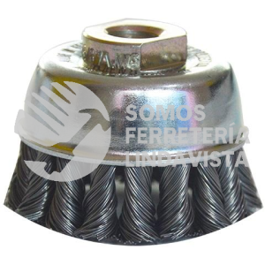 1101 CEPILLO EN COPA TRENZADO IZQUIERDA / DERECHA DE ACERO AL CARBON (2-1/2"X0 020"XMR) TENAZIT