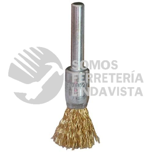 1170 CEPILLO TIPO COPA DE ALAMBRE ONDULADO LATONADO (1/2"X0 012"X1/4") TENAZIT