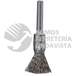 1171 CEPILLO TIPO COPA DE ALAMBRE INOXIDABLE ONDULADO (1/2"X0 012"X1/4") TENAZIT