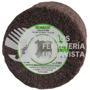 1397 RODILLO DE FIBRA GRANO MEDIO (4"X4"X3/4") TENAZIT