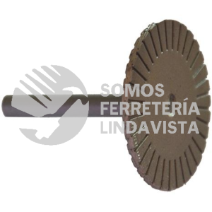 1490 MINIDISCO DE DIAMANTE TURBO CON VASTAGO (1-1/2"X0 080"X1/4") AUSTRODIAM AUSTROMEX