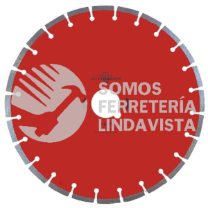 1495 DISCO DE DIAMANTE ROJO SEGMENTADO CANTERA (14"X9/64"X2") AUSTRODIAM AUSTROMEX