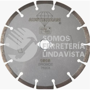 1515 DISCO DE DIAMANTE SEGMENTADO CHIP-CUT (7"X0 09"X7/8") AUSTRODIAM AUSTROMEX