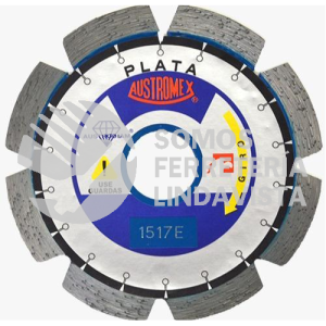 1517 DISCO DE DIAMANTE AZUL SEGMENTADO USO GENERAL (4"X0 08"X7/8") AUSTRODIAM AUSTROMEX