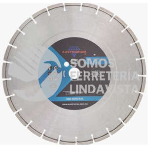 1533 DISCO DE DIAMANTE AZUL SEGMENTADO USO GENERAL (14"X0 11"X1") AUSTRODIAM AUSTROMEX
