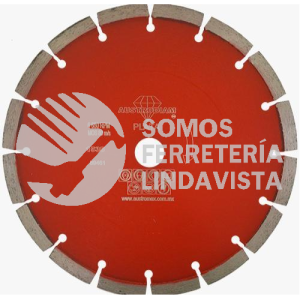 1535 DISCO DE DIAMANTE ROJO SEGMENTADO CANTERA (9"X0 102"X7/8") AUSTRODIAM AUSTROMEX
