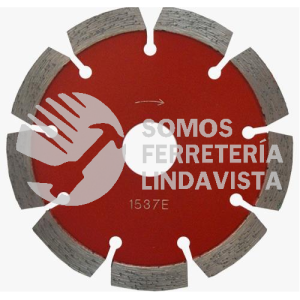 1537 DISCO DE DIAMANTE ROJO SEGMENTADO CANTERA (4-1/2"X0 085"X7/8") AUSTRODIAM AUSTROMEX