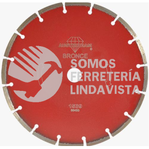 1539 DISCO DE DIAMANTE ROJO SEGMENTADO CANTERA (9"X0 102"X7/8") AUSTRODIAM AUSTROMEX