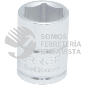 5215HM DADO CUADRO DE 3/8", 6 PUNTAS, METRICO, 15 MM URREA