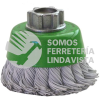 1562 CEPILLO TIPO COPA DE ALAMBRE TRENZADO PLASTIFICADO (2-9/16"X0 020"XMR) TENAZIT