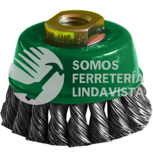 1565 CEPILLO TIPO COPA DE ALAMBRE TRENZADO (3"X0 020"XMR) TENAZIT