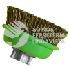 1566 CEPILLO TIPO COPA DE ALAMBRE ONDULADO CABLECILLO LATONADO (3"X0 009-12"XMR) TENAZIT