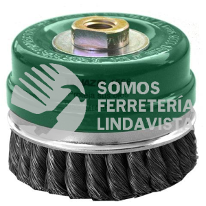 1568 CEPILLO TIPO COPA DE ALAMBRE TRENZADO (4"X0 014"XMR) TENAZIT