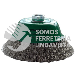 1573 CEPILLO TIPO COPA DE ALAMBRE INOXIDABLE ONDULADO (5"X0 020"XMR) TENAZIT