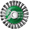 1574 CEPILLO CIRCULAR DE ALAMBRE INOXIDABLE TRENZADO (4"X0 020"XMR) TENAZIT