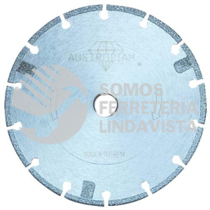 1592 DISCO DE DIAMANTE SEGMENTADO SOLDADO AL VACIO (4-1/2"X0 080"X7/8") AUSTRODIAM AUSTROMEX