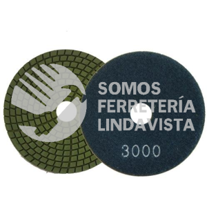1598 PAD DE DIAMANTE PULIDO EN HUMEDO COLOR AZUL MARINO GRANO 3000 (4") AUSTRODIAM AUSTROMEX