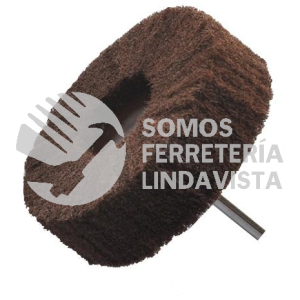 1607 RUEDA DE FIBRA CON VASTAGO GRANO FINO (3"X1"X1/4") TENAZIT