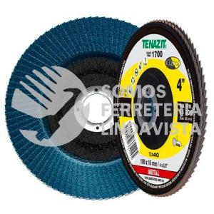 1700 DISCO LAMINDO CLASICA TIPO B GRANO 40 (4"X5/8") TENAZIT