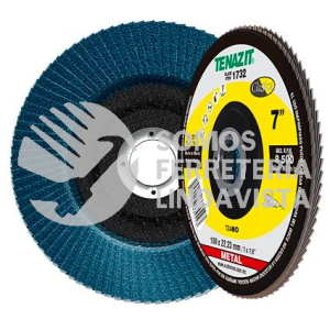 1732 DISCO LAMINADO CLASICA TIPO B GRANO 80 (7"X7/8") TENAZIT