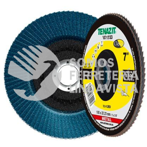 1733 DISCO LAMINADO CLASICA GRANO 120 (7"X7/8") TENAZIT