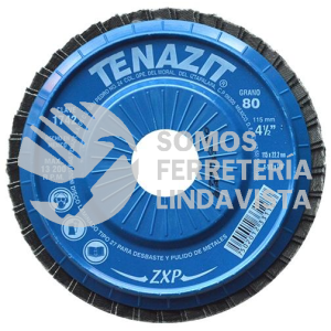 1742 DISCO LAMINADO ZXP TIPO A GRANO 80 (4-1/2"X7/8") TENAZIT