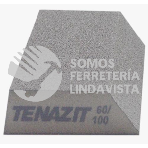 2080 BLOCK ANGULAR PARA LIJADO GRANO GRUESO 60 Y FINO 100 5"X3-1/2"X1" TENAZIT
