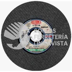 2119 DISCO PARA CORTE DE PIEDRA EASY-CUT TIPO 41 GRANO 30 (7"X1/8"X5/8") AUSTROMEX
