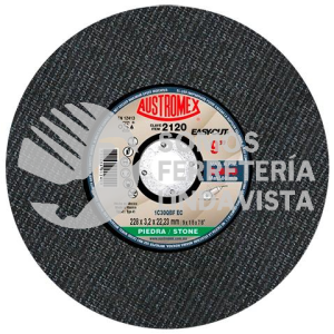 2120 DISCO PARA CORTE DE PIEDRA EASY-CUT TIPO 41 GRANO 30 (9"X1/8"X7/8") AUSTROMEX