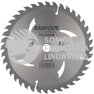 2132 SIERRA METALICA PARA MADERA EASY-CUT 40 DIENTES (7-1/4"X0 090"X5/8"-DM) TENAZIT