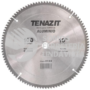 2133 SIERRA METALICA PARA METALES NO FERROSOS 100 DIENTES(10"X0 110"X5/8") TENAZIT