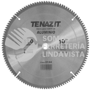 2134 SIERRA METALICA PARA METALES NO FERROSOS 120 DIENTES (10"X0 110"X5/8") TENAZIT