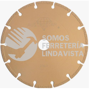 2143 DISCO DE DIAMANTE SEGMENTADO SOLDADO AL VACIO (7"X0 10"X7/8") AUSTRODIAM AUSTROMEX